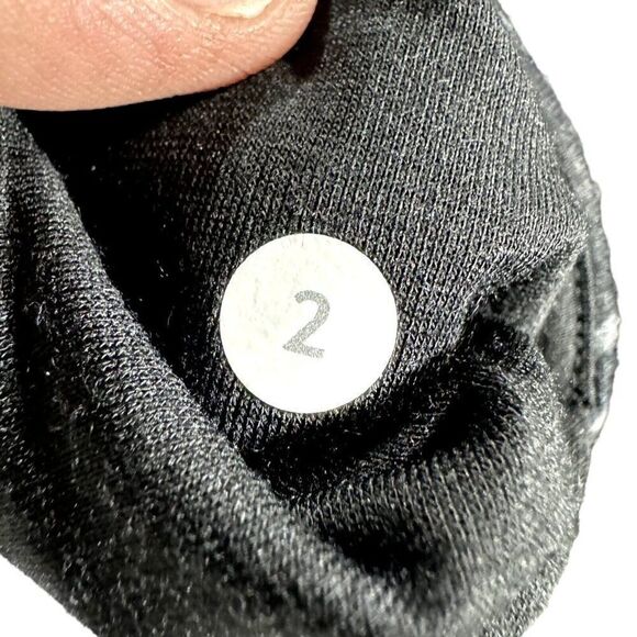 Lululemon Leggings Womens 2 Black Gather Crow Crop II Shine Dot Black Activewear - Picture 7 of 14